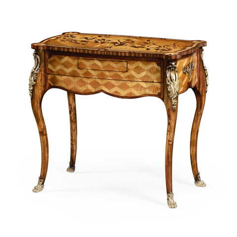 French Louis XV Marquetry Mechanical Side Table