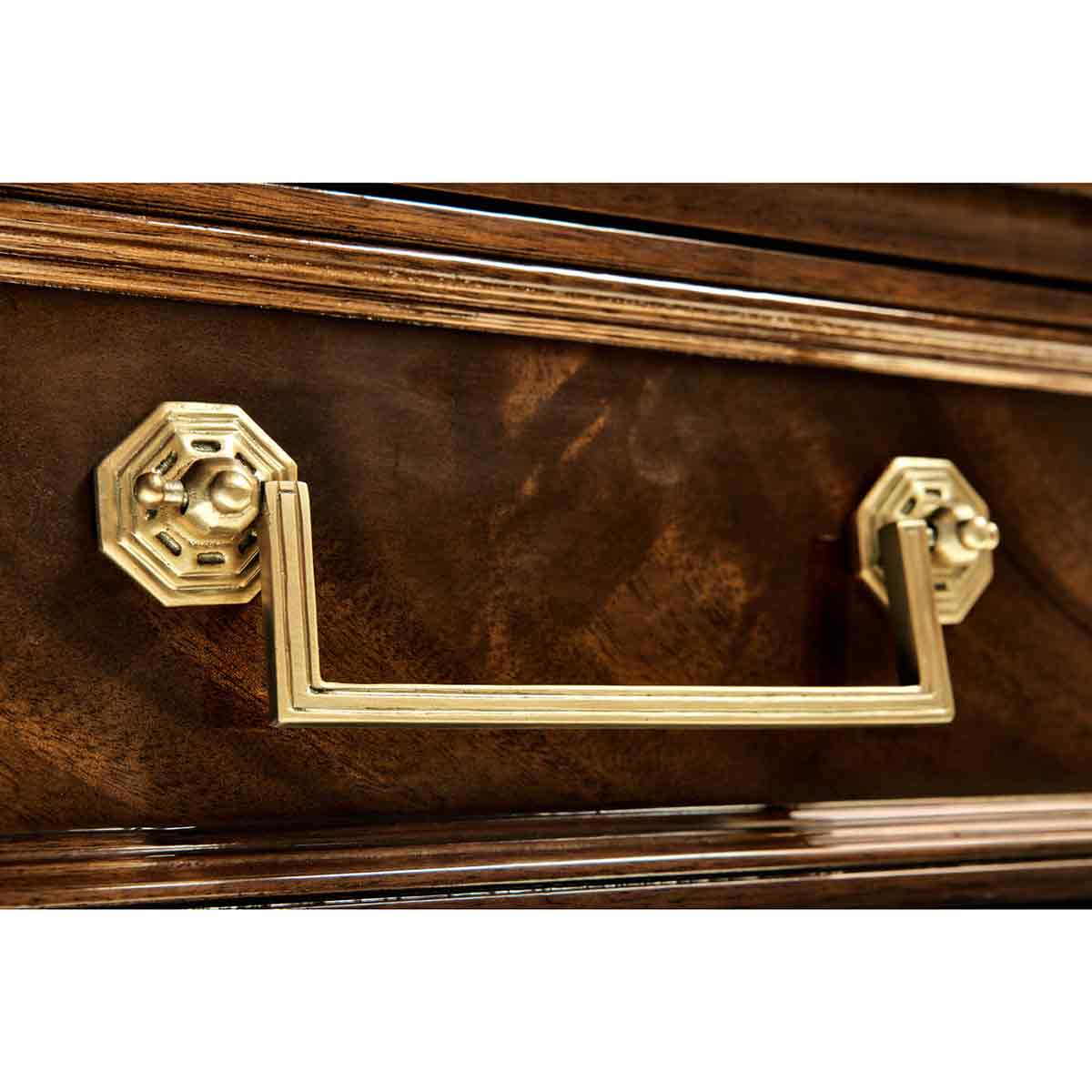 French Louis XVI console table handle and hardware.