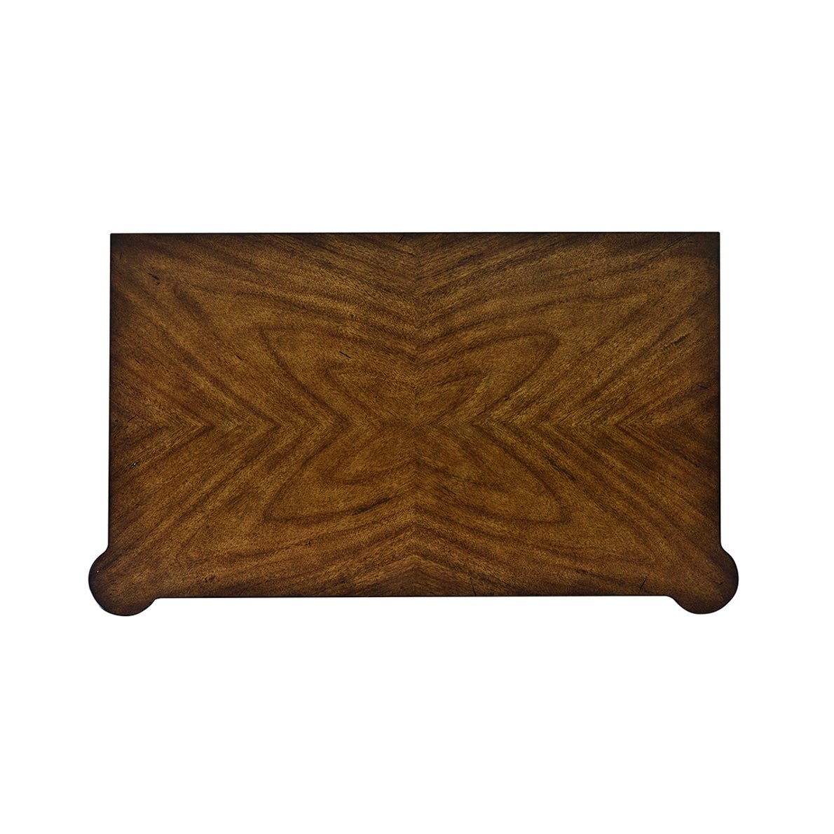 Top view of French Louis XVI nightstand wood pattern.