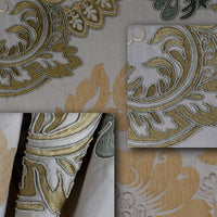 Fabric pattern detail on French Louis XVI Style Bergere.