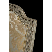 Close-up of chair frame on French Louis XVI Bergere.
