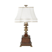 Side view displaying French Louis XVI table lamp.