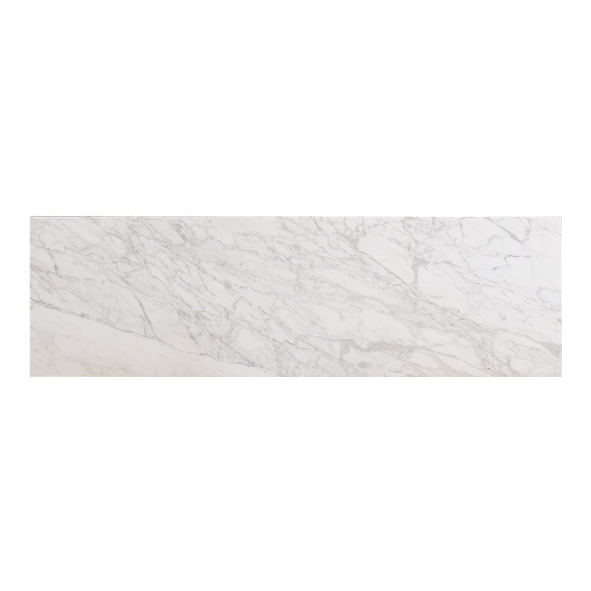 Rectangular marble slab top for dresser.