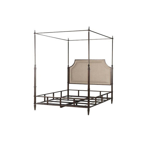 French Metal Canopy Bed, Queen