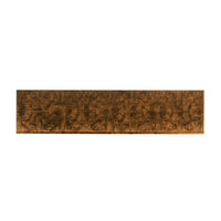 Top view of sideboard highlighting burl wood pattern.