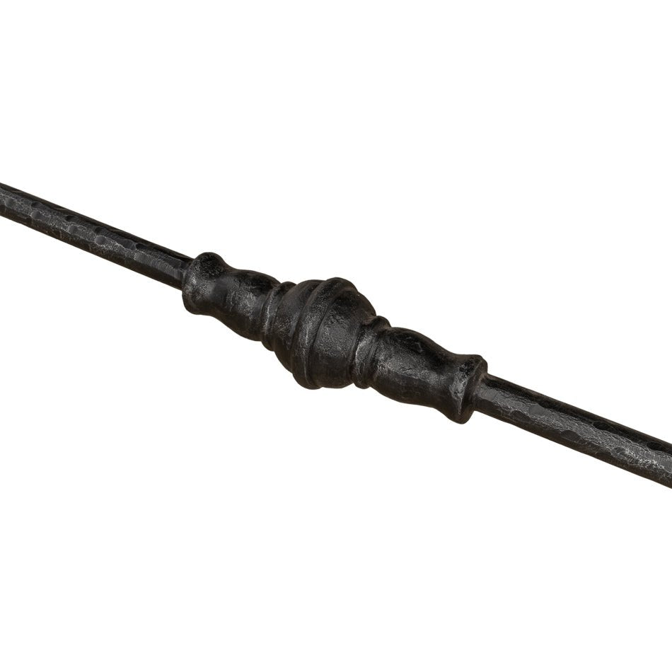 French modern industrial console, rod detail