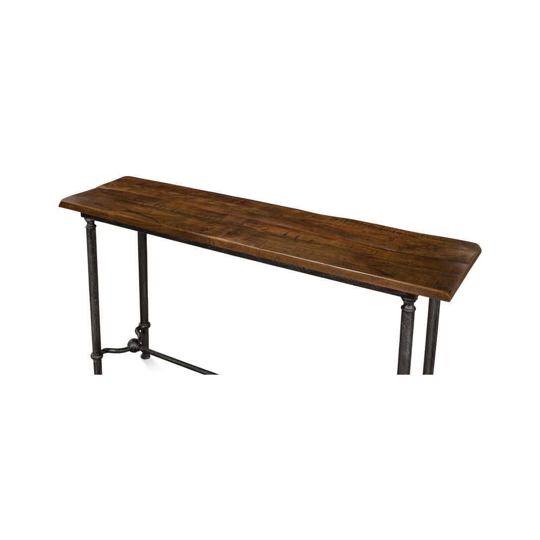 French modern industrial console, overhead view