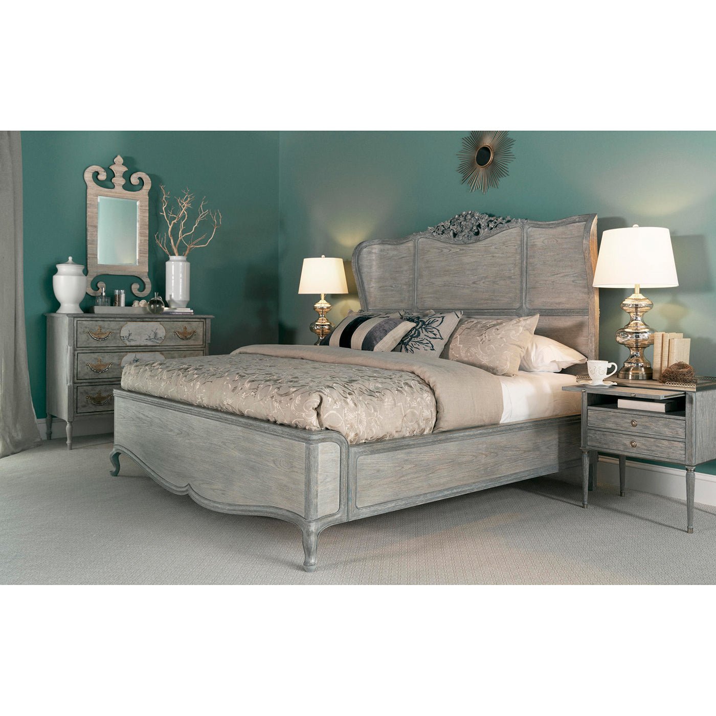 French Modern Louis Nightstand - English Georgian America
