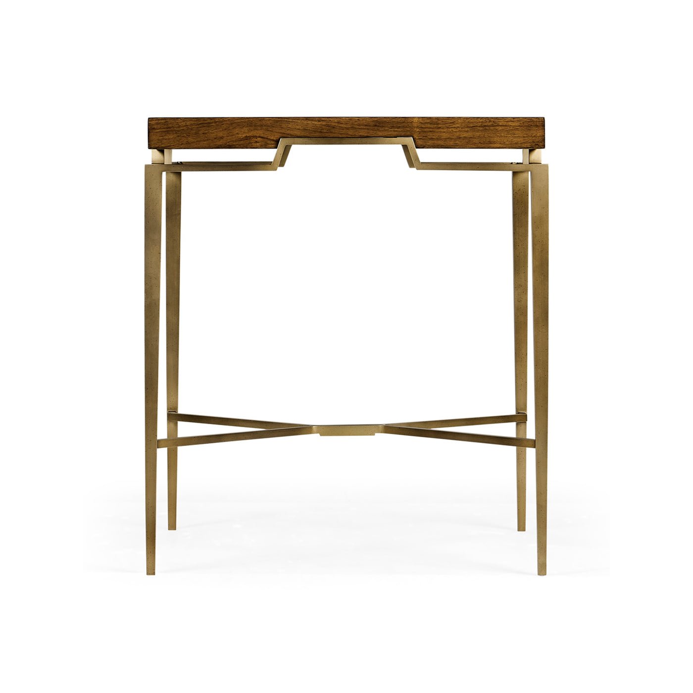 Side profile of French modern square end table