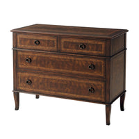 French Neoclassic dresser angled front view with drawers.
