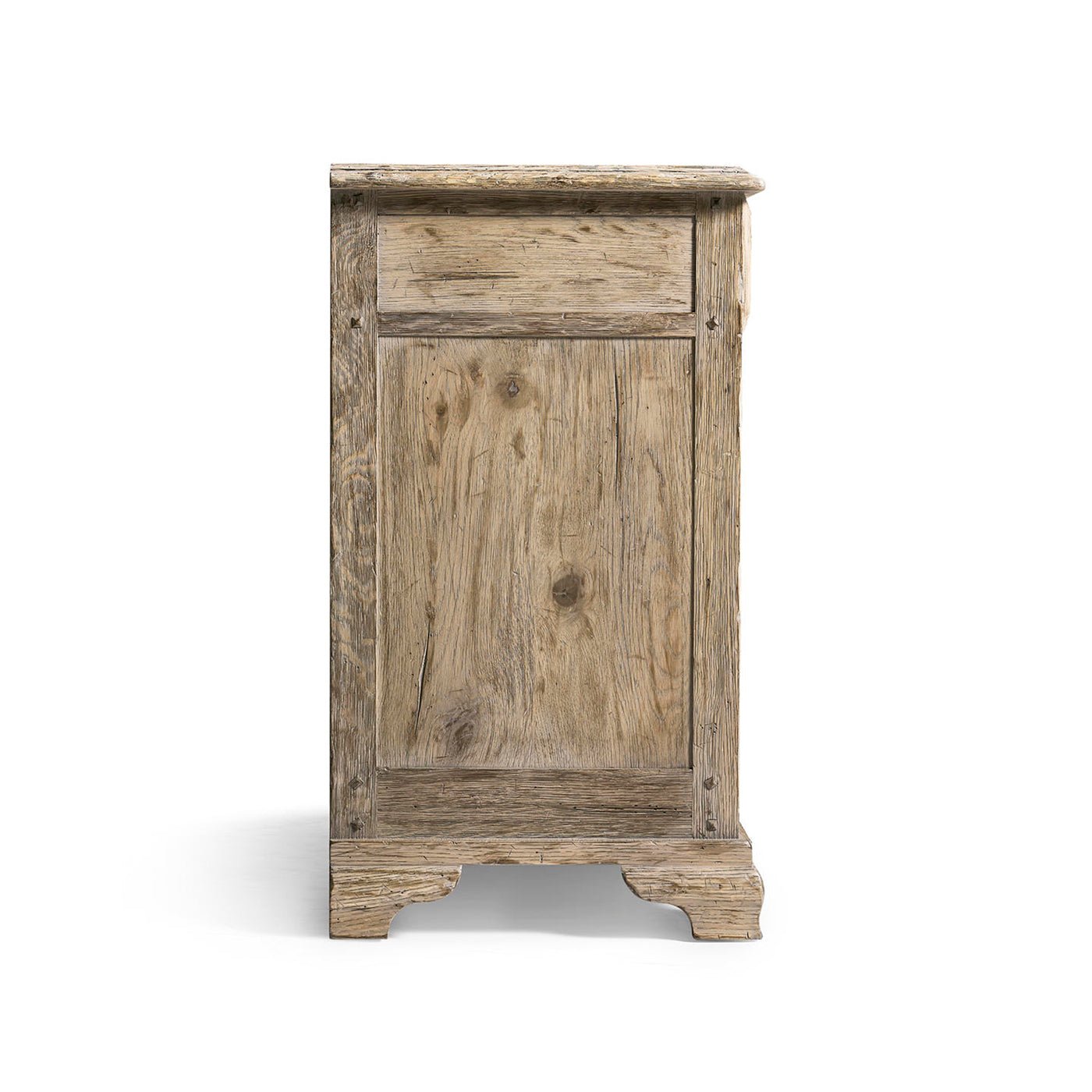 Side view showing the sideboard's detailed finish.