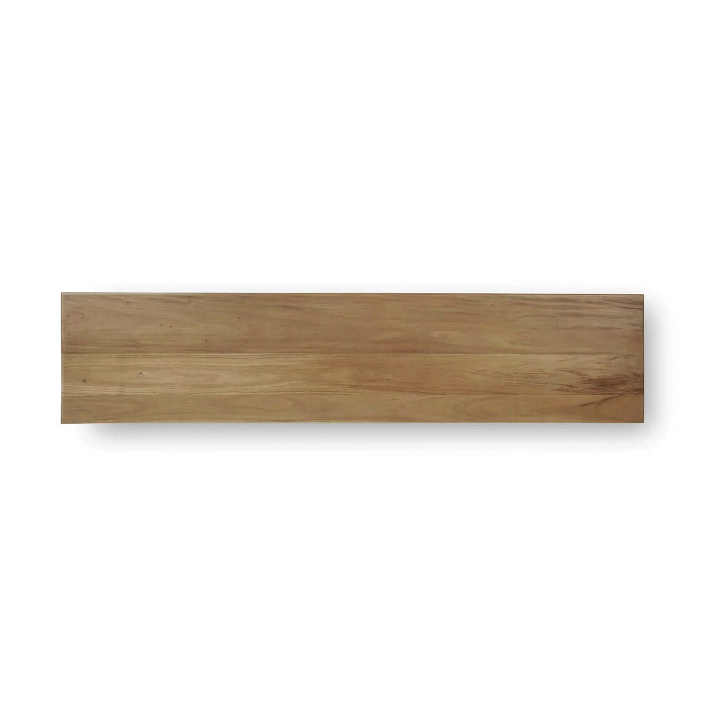 Top view of credenza, wood grain detail.