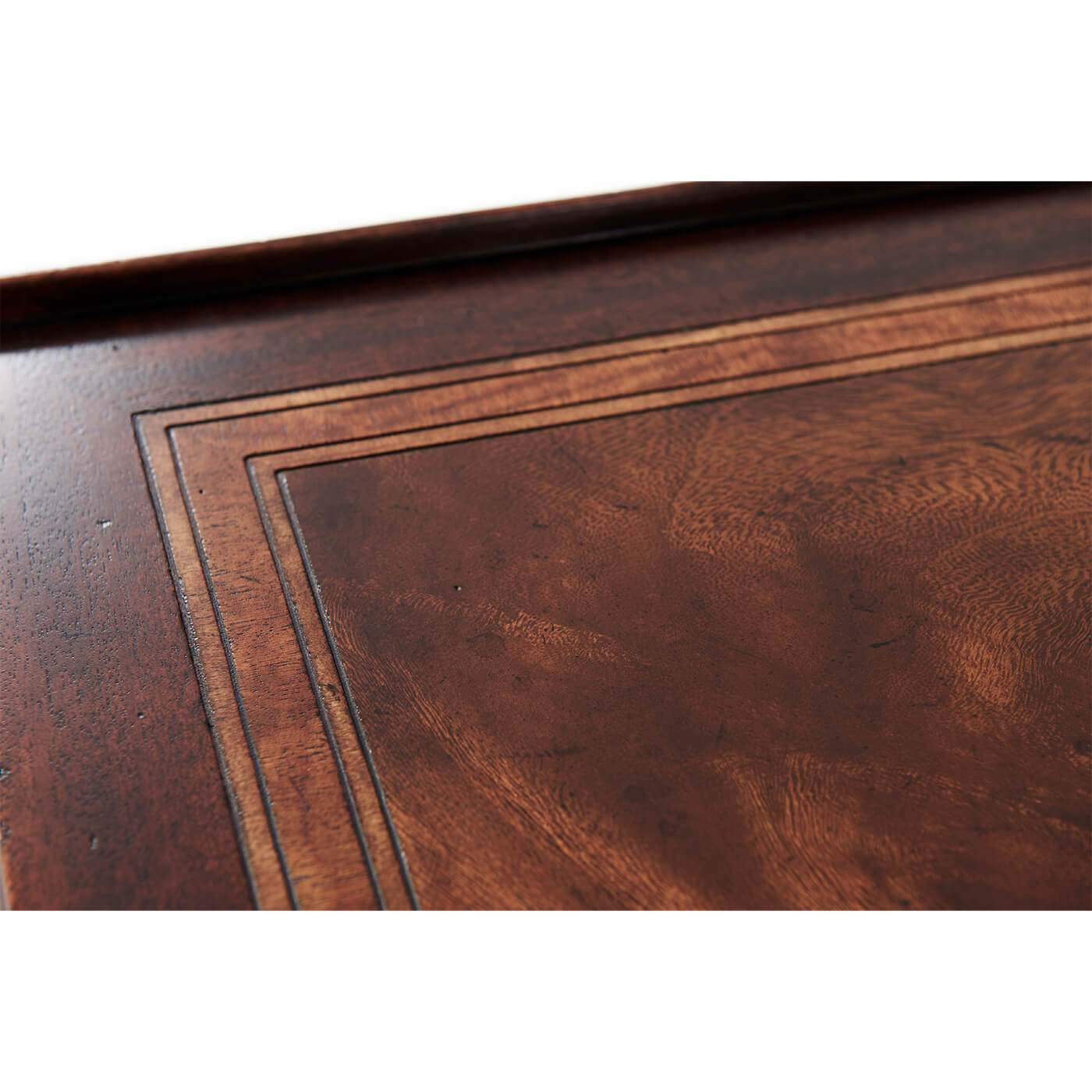 Close-up of inlay on French Provincial end table