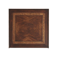 French Provincial inlaid end table, top view