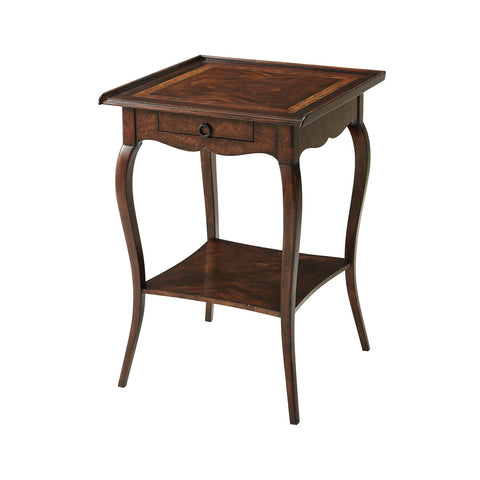 French Provincial Inlaid End Table