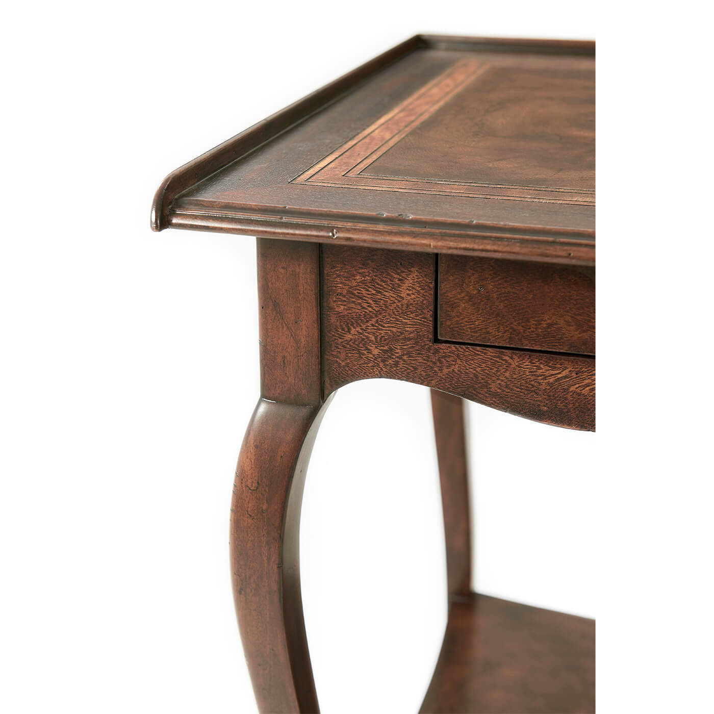 Close-up of leg detail on French Provincial end table