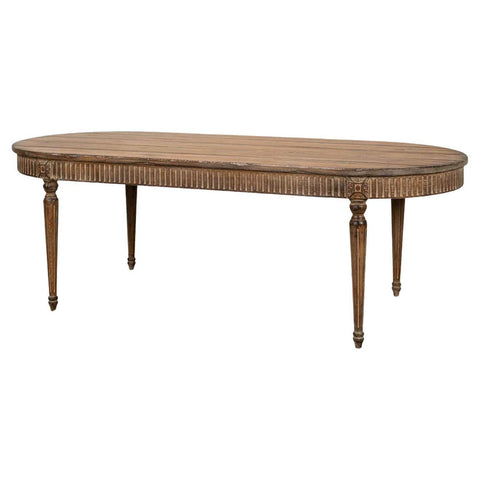 French Provincial Oval Dining Table