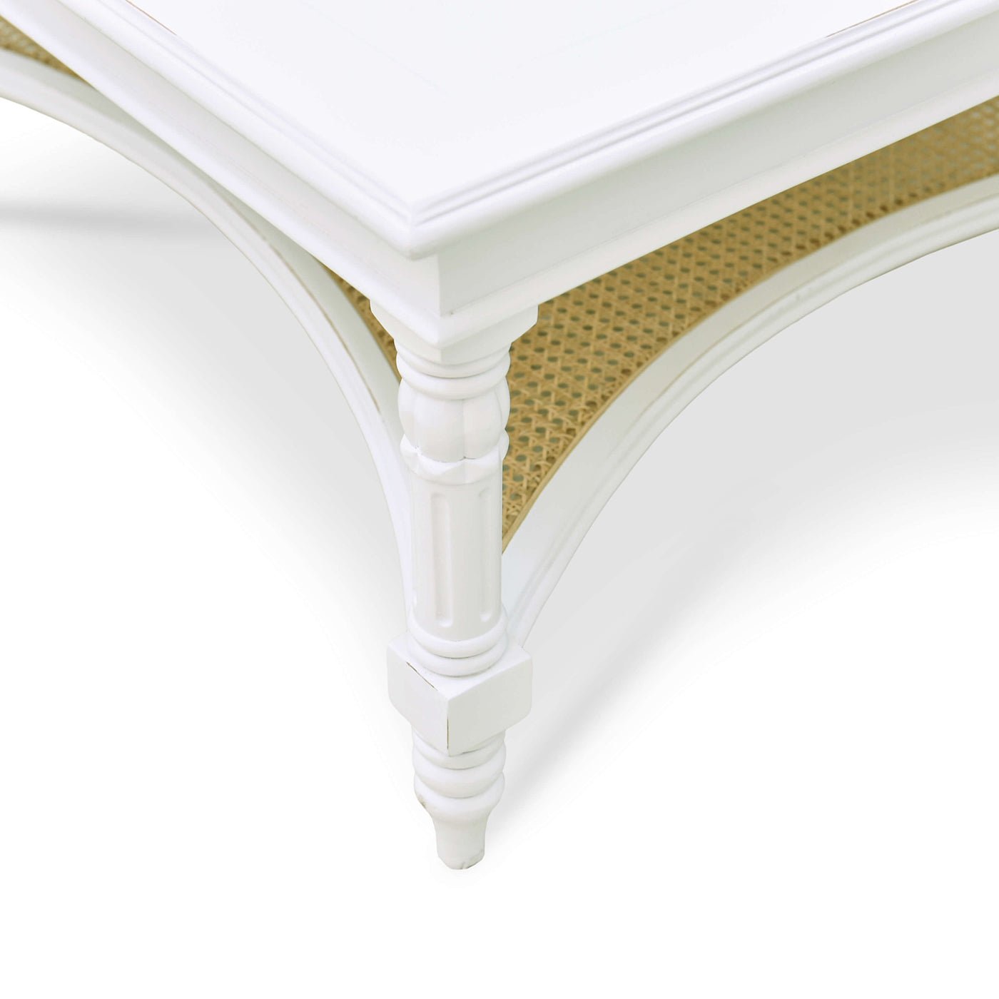 French Provincial Painted Coffee Table - English Georgian America