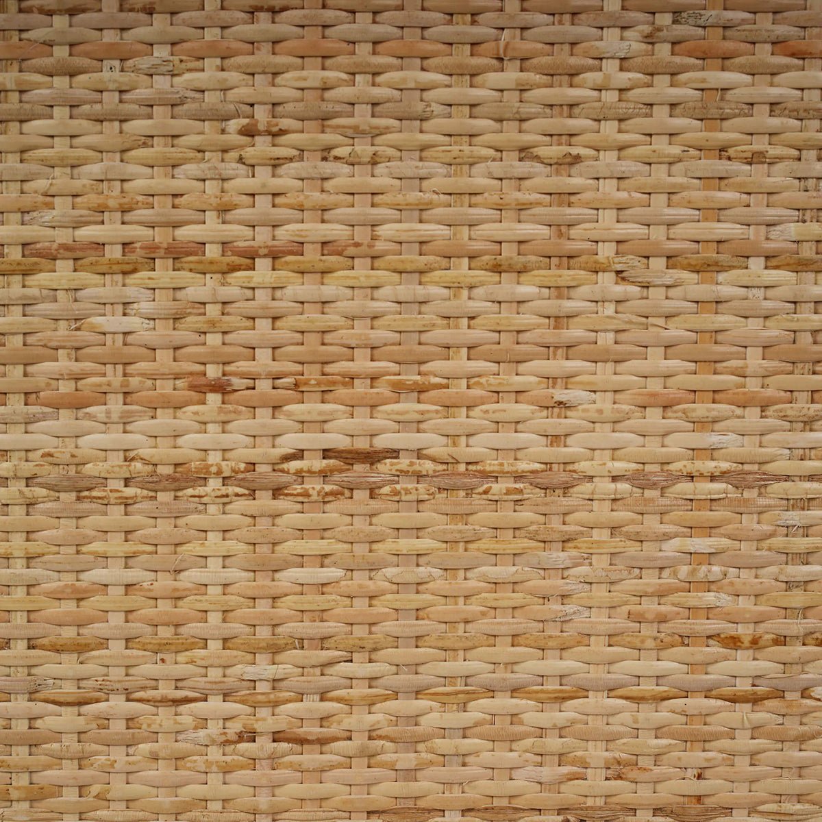Detailed view of the wicker drawer texture.