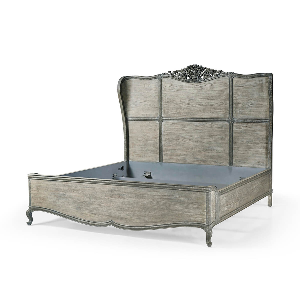 French Provincial King Bed frame only, no mattress.