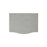Top view of gray nightstand.