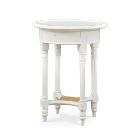 French Provincial Painted Round End Table