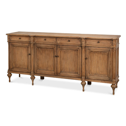 French Provincial Pine Buffet Sideboard