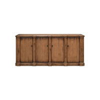 Front view of French Provincial sideboard with closed doors.