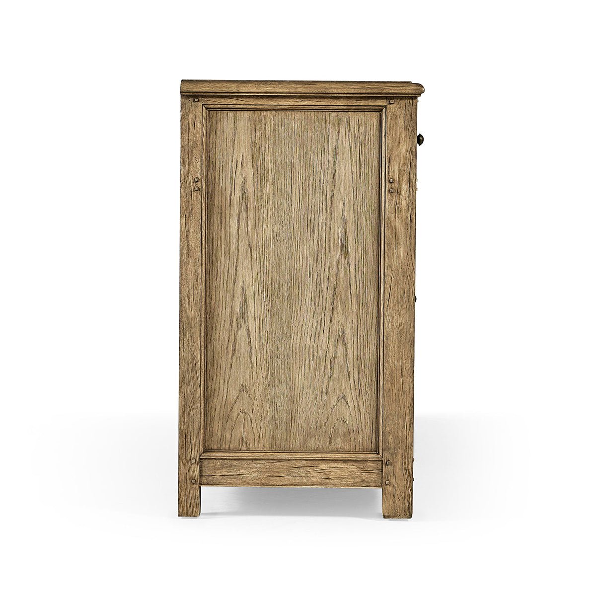 Side view of French Provincial sideboard.