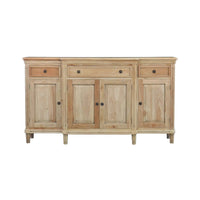 Front view of French provincial style credenza.