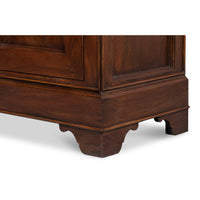 Close-up of French provincial sideboard base and legs