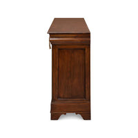 Side view of French provincial sideboard panel design
