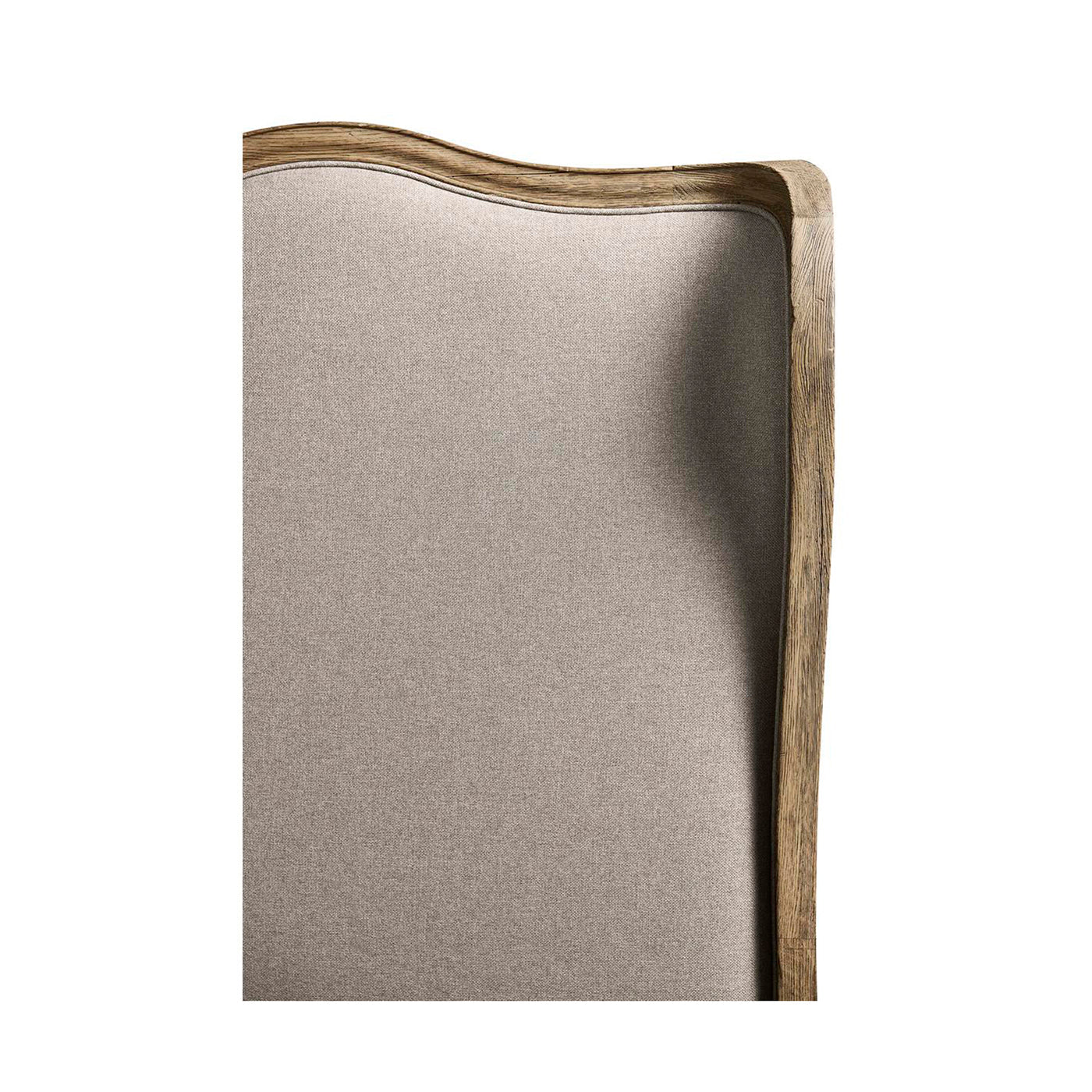 Detail of French Provincial bed headboard curve.