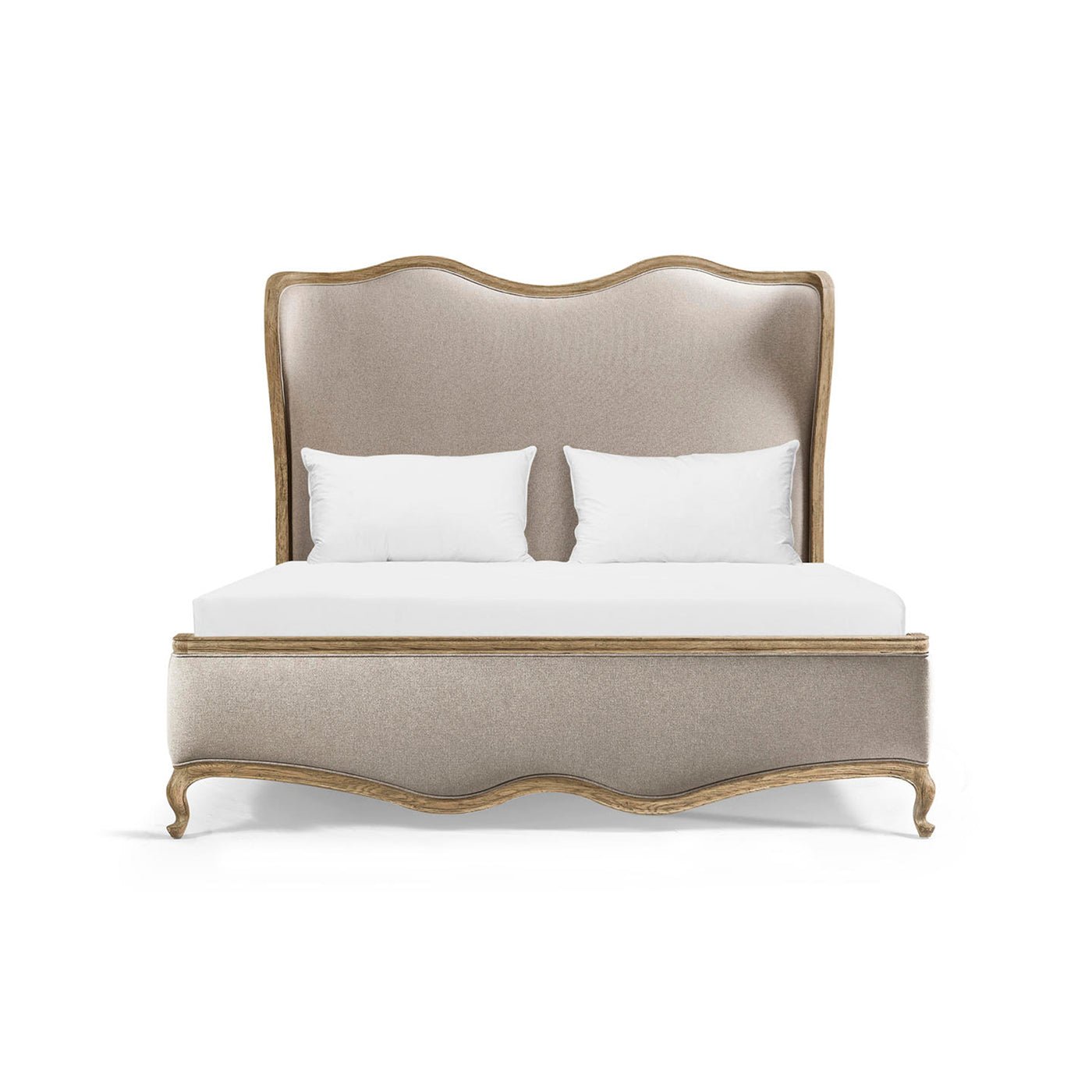 French Provincial bed shown from the front angle.