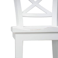 Close-up, white counter stool, seat and backrest