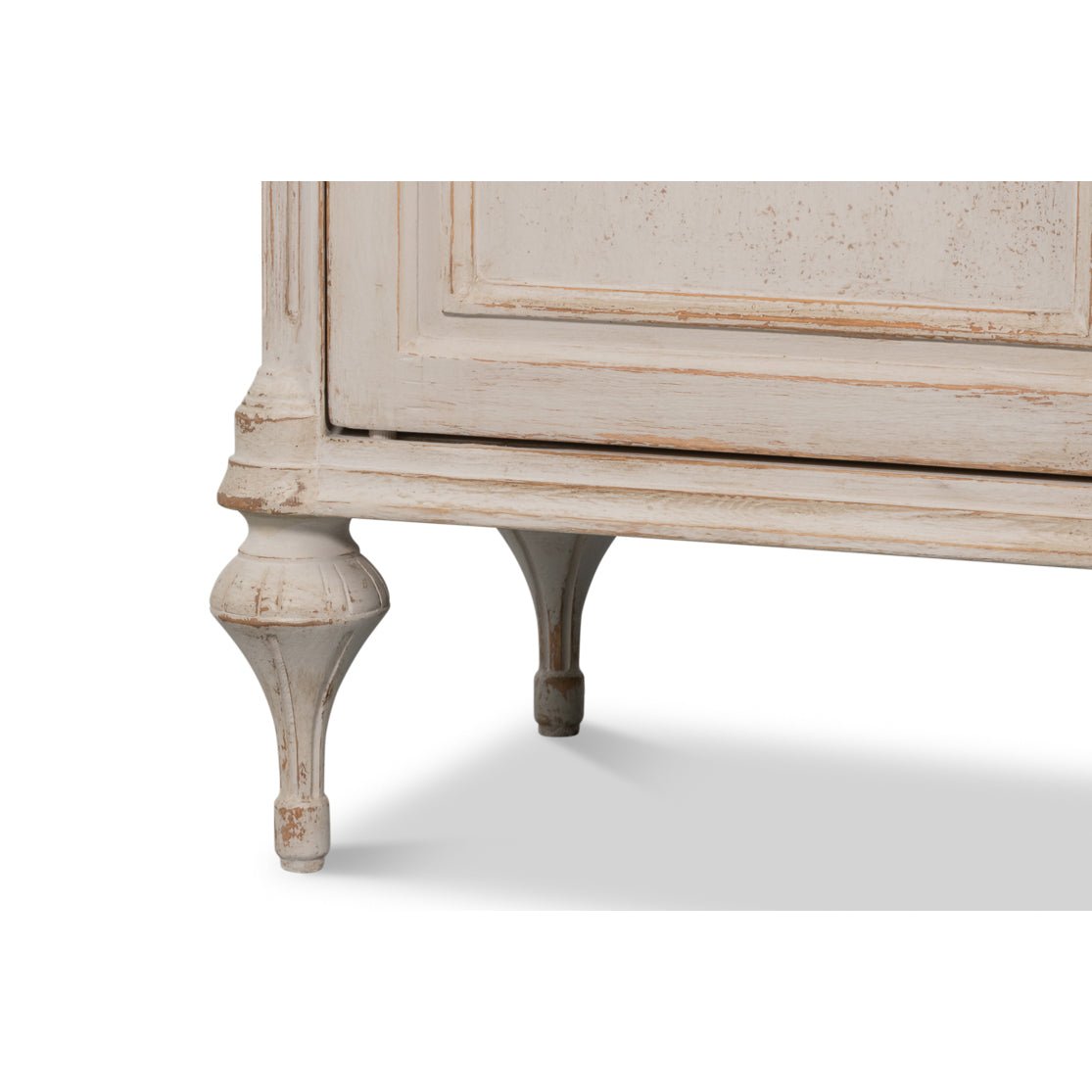 French Provincial sideboard leg close-up
