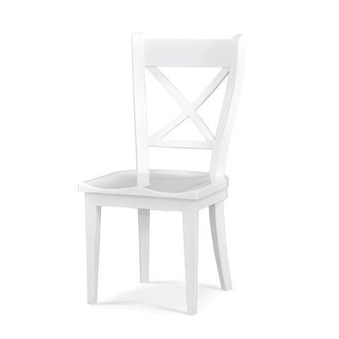 French Provincial White Painted Dining Chair