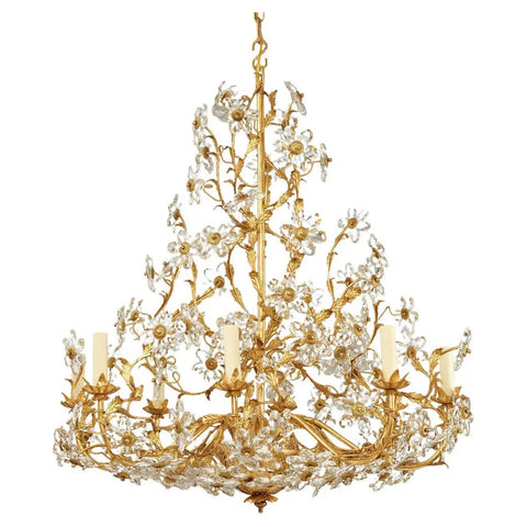 French Rococo Gilt Chandelier