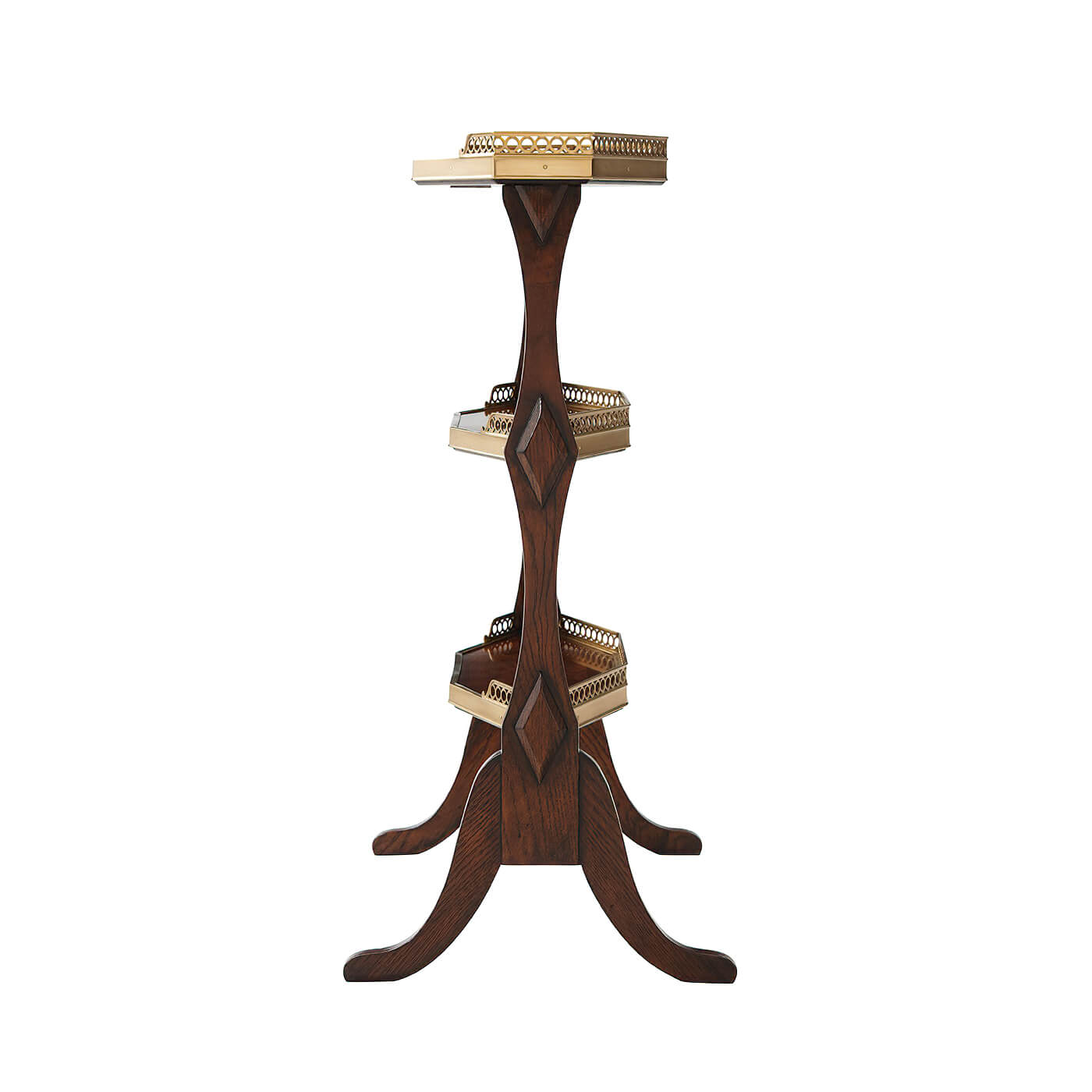 Side view showcasing the table's intricate leg design.