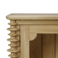 Close-up of corner design, French Transitional Sideboard.