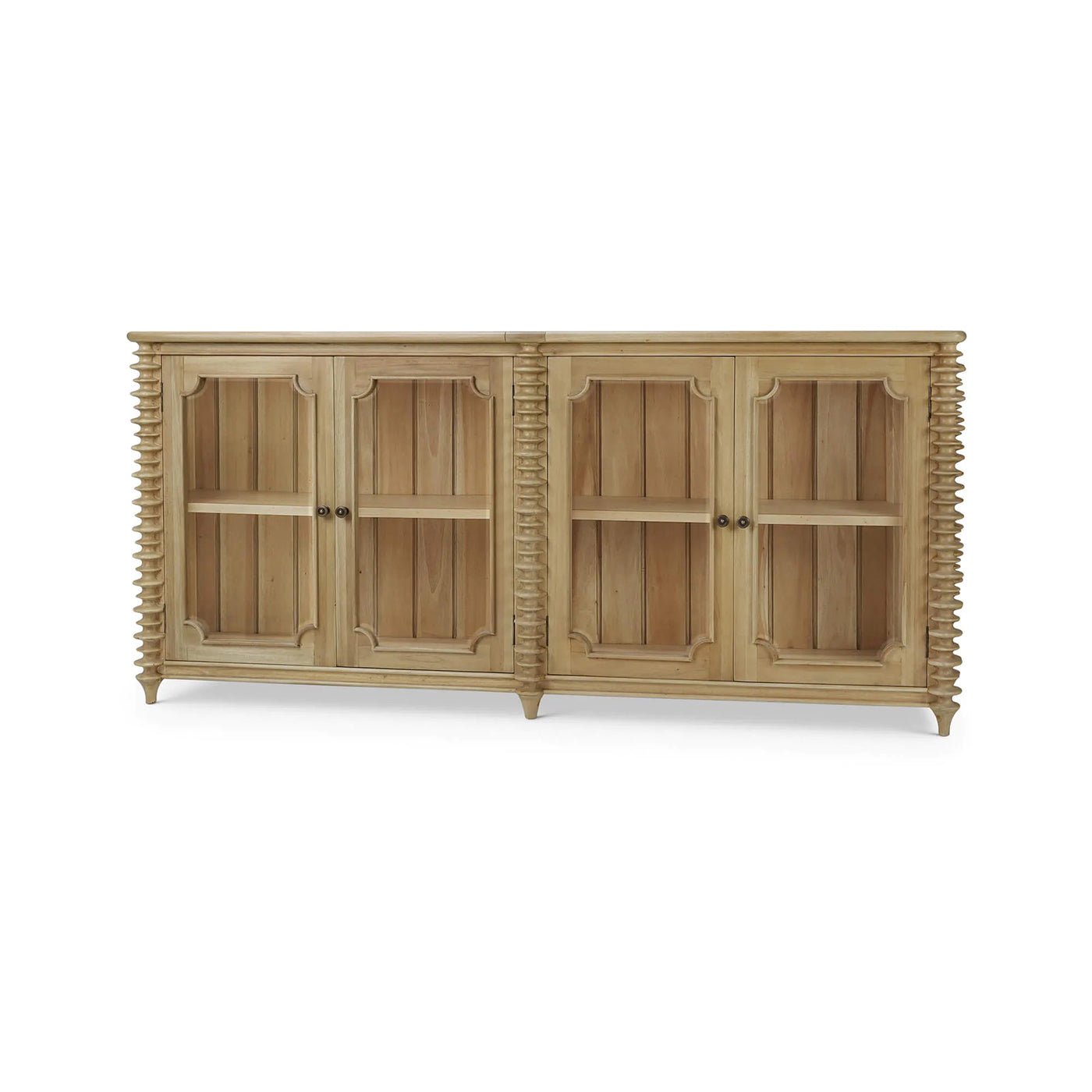 Detailed front view, French Transitional Sideboard doors.