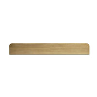 Long Faux Bamboo Console Table - Fruitwood Finish