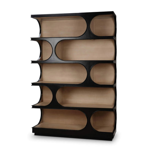 Geometric Mid Century Open Bookcase - Open Box
