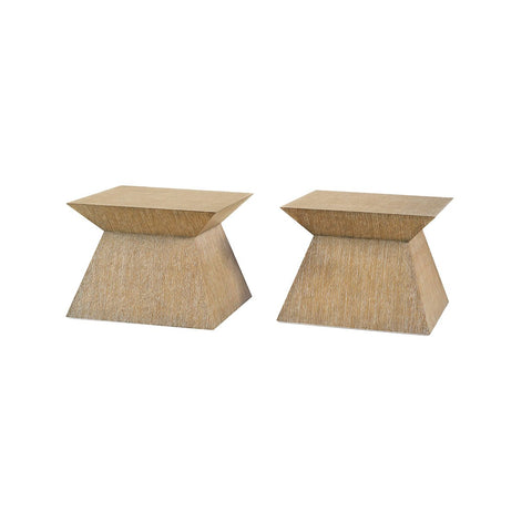 Geometric Pedestal Coffee Table (Set of 2)