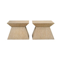 Pair of coffee tables, front perspective.
