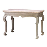 George I hall table with marble top, standalone.