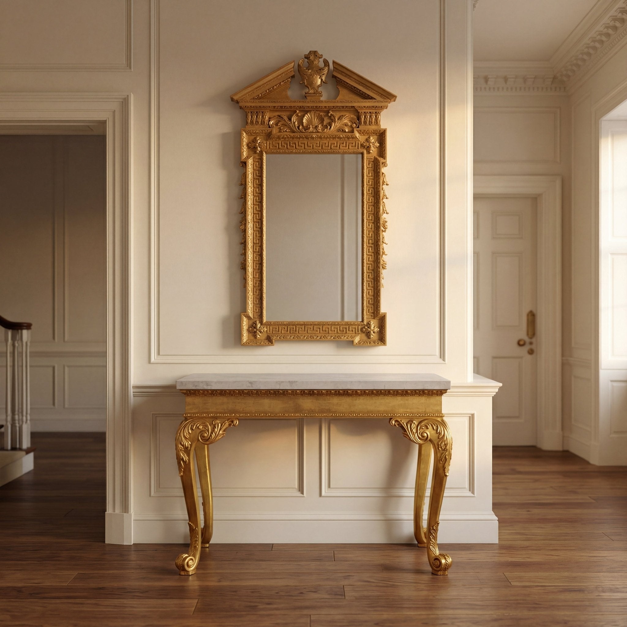 George II Giltwood Console Table - English Georgian America