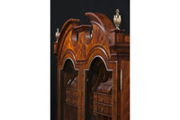 Top design detail of George II secretary bookcase.