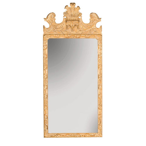 George II Scroll Top Mirror
