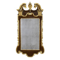 George II mirror on white background, ornate design.